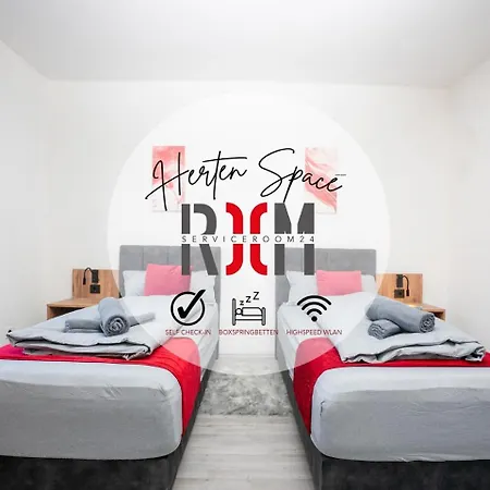Serviceroom24 - Space In Herten Wlan - Smart-tv - 24-7 Check-in Und Kueche Apartment Herten (North Rhine-Westphalia)